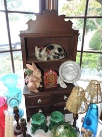 This little Antique Cabinet is made from cigar Boxes