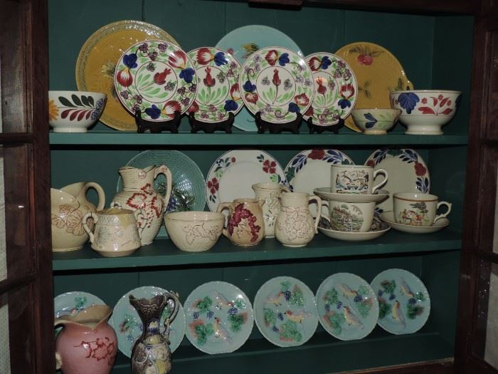 FULL OF FUN ANTIQUE PLATES, BOWLS, CUPS and MORE !