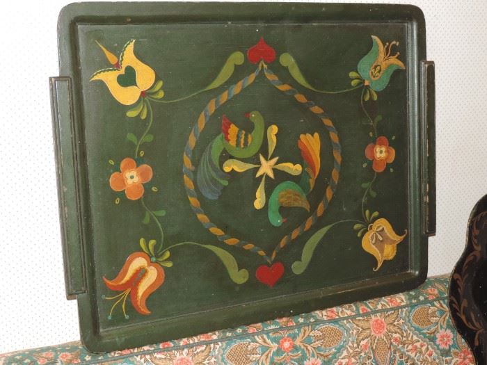 Vintage (60s) wooden tray 