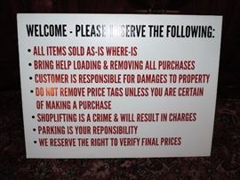 Thank you for reviewing our sale regulations. 