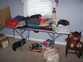 SOME OF THE MEN'S CLOTHING & MISC.