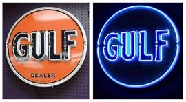 Neon 24" Gulf Dealer Sign