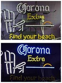 Neon Corona Advertising Sign