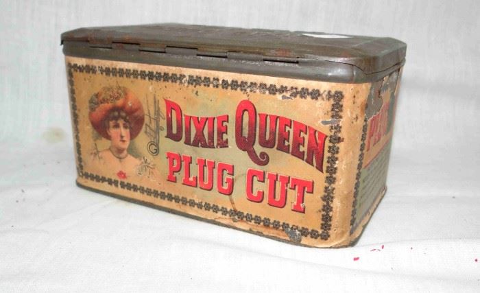 Vintage Dixie Queen Tobacco Can