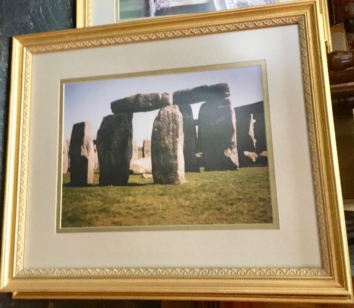 Framed Photograph of Stone Henge