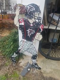 NFL Falcons lighted, motion, yard ornament player