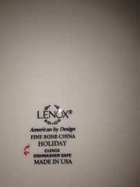 Lenox "Holiday" fine bone china - made in the USA!!!