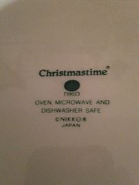Nikko "Christmastime" china - 8 dinner plates available