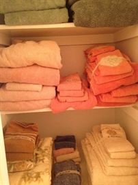 Variety of towels