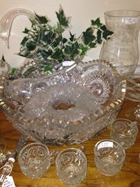 Another punch bowl and cups