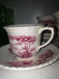 One of several Johnson Bros cups & saucers - England