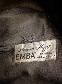 "Autumn Haze" - EMBA (natural brown mink)