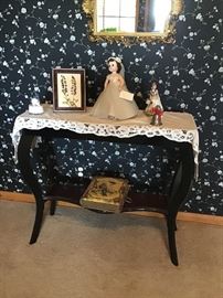 Black Table, Madame Alexander Doll Lissy, Antique Photo Album