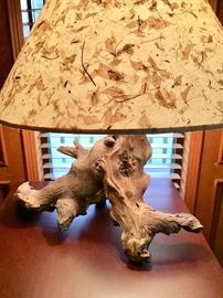 Beautiful Large Driftwood Lamp. One of Two
