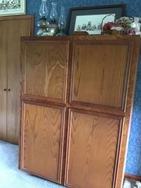 Tv / Storage Cabinet, Kerosene Lamps