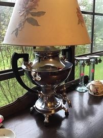Silver Plate Lamp