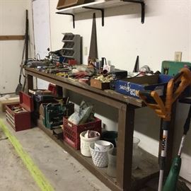 Work Bench for sale as well as tools