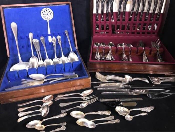 Sterling Spoons and Silverplate