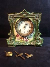 Ansonia Ceramic Mantle Clock