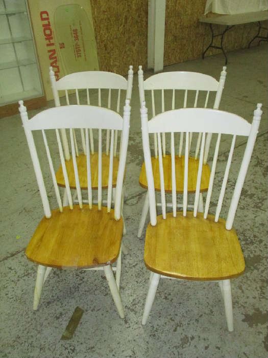 Set of four dinette chairs