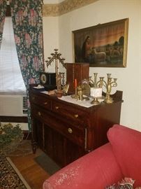 One dining room server (also table & chairs) Mahogany