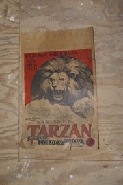 Original From the STAR THEATER in Detroit, Michigan dated Oct, 2, 3 1927 COLOSSAL MELODRAMA of THE SOUTH AFRICN JUNGLES "TARZAN AND THE GOLDEN LOIN" Poster 