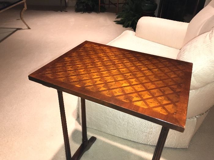 inlaid side table