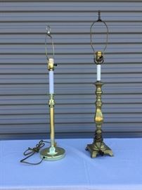 Brass Table Lamps with No Shades https://ctbids.com/#!/description/share/53173
