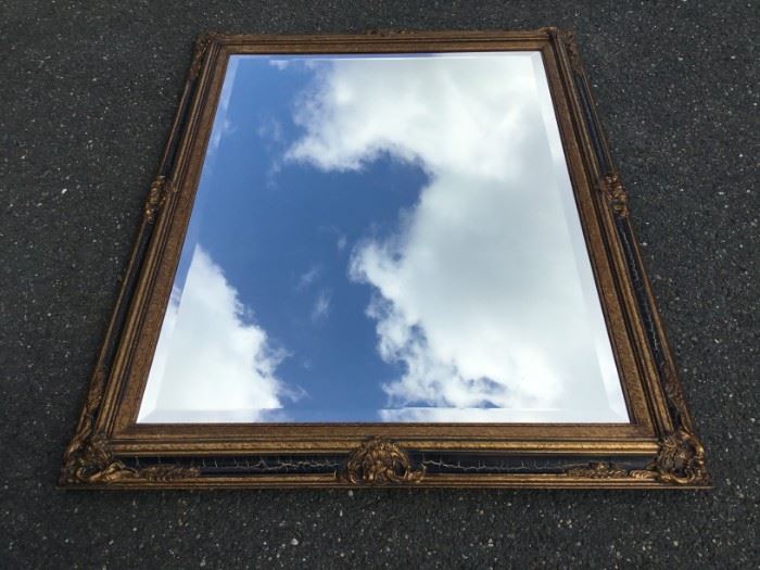 Large Black and Gold Mirror https://ctbids.com/#!/description/share/53182