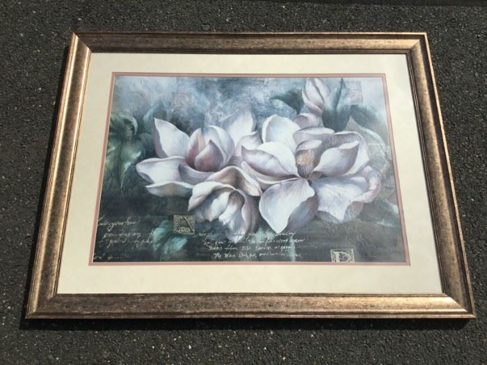 Framed Artwork "Magnolia Blossoms" https://ctbids.com/#!/description/share/53238