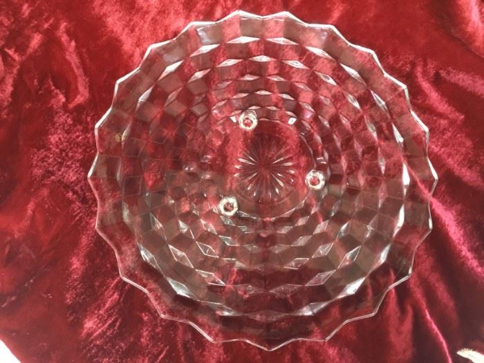 Fostoria Crystal Cake Plate Fostoria Crystal Cake Plate