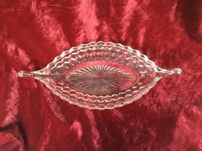 Fostoria Crystal Boat Serving Dish https://ctbids.com/#!/description/share/53023