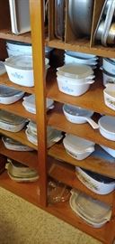 Loads of corning ware--most vintage