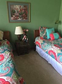 Twin beds, like new.
