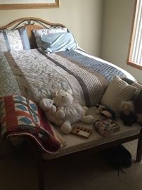 Queen size bed - wicker.