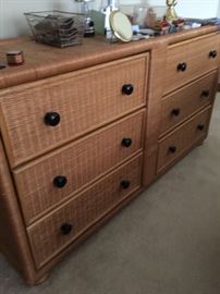 Well built wicker dresser