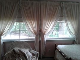 Selection of vintage Country curtains window treatments