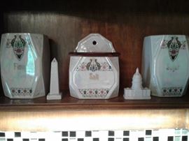 Antique canister pieces