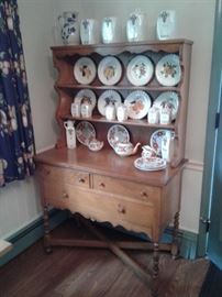 Demure country hutch