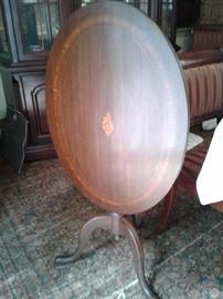 Inlay tilt top table