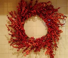 Just in time for Thanksgiving, this pretty Berry Wreath