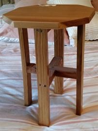 Small wooden stool, one of several