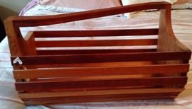 Unusual wooden basket