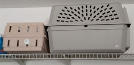 Two pet carriers