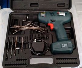 Black and Decker 7.2 volt cordless drill