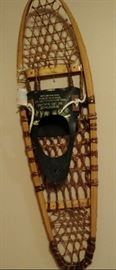 Snowshoes, one of two