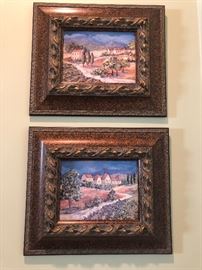 Framed Paintings, set of 2