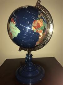 World Globe, Stone Inlay