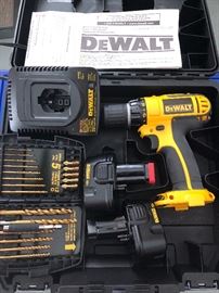 Dewalt Power Drill, Bits, Hand Tools