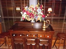 Vintage TV in cabinet